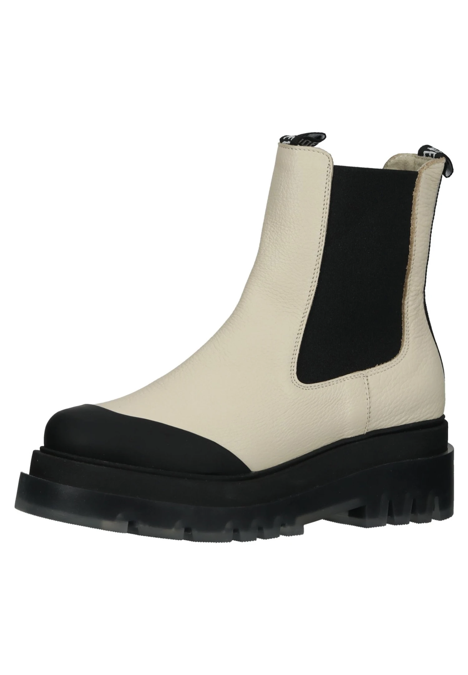 Steve Madden Myrtha - Enkellaarsjes Met Plateauzool - Bone/Black - Afbeelding 2