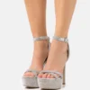 Steve Madden Marciana - Sandalen Met Hoge Hak - Silver-Coloured