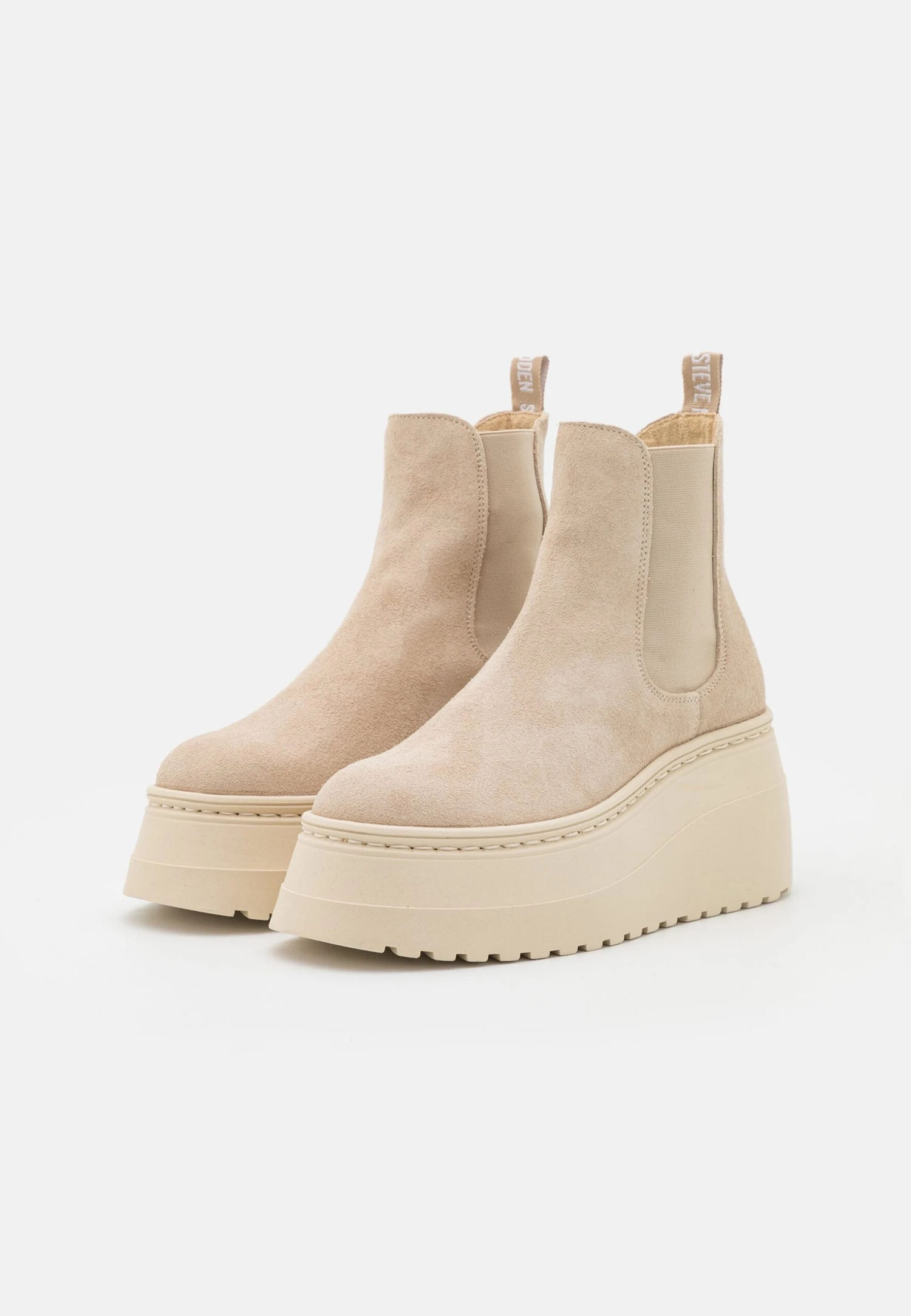 Steve Madden Pegasus - Enkellaarsjes Met Sleehak - Beige - Afbeelding 4