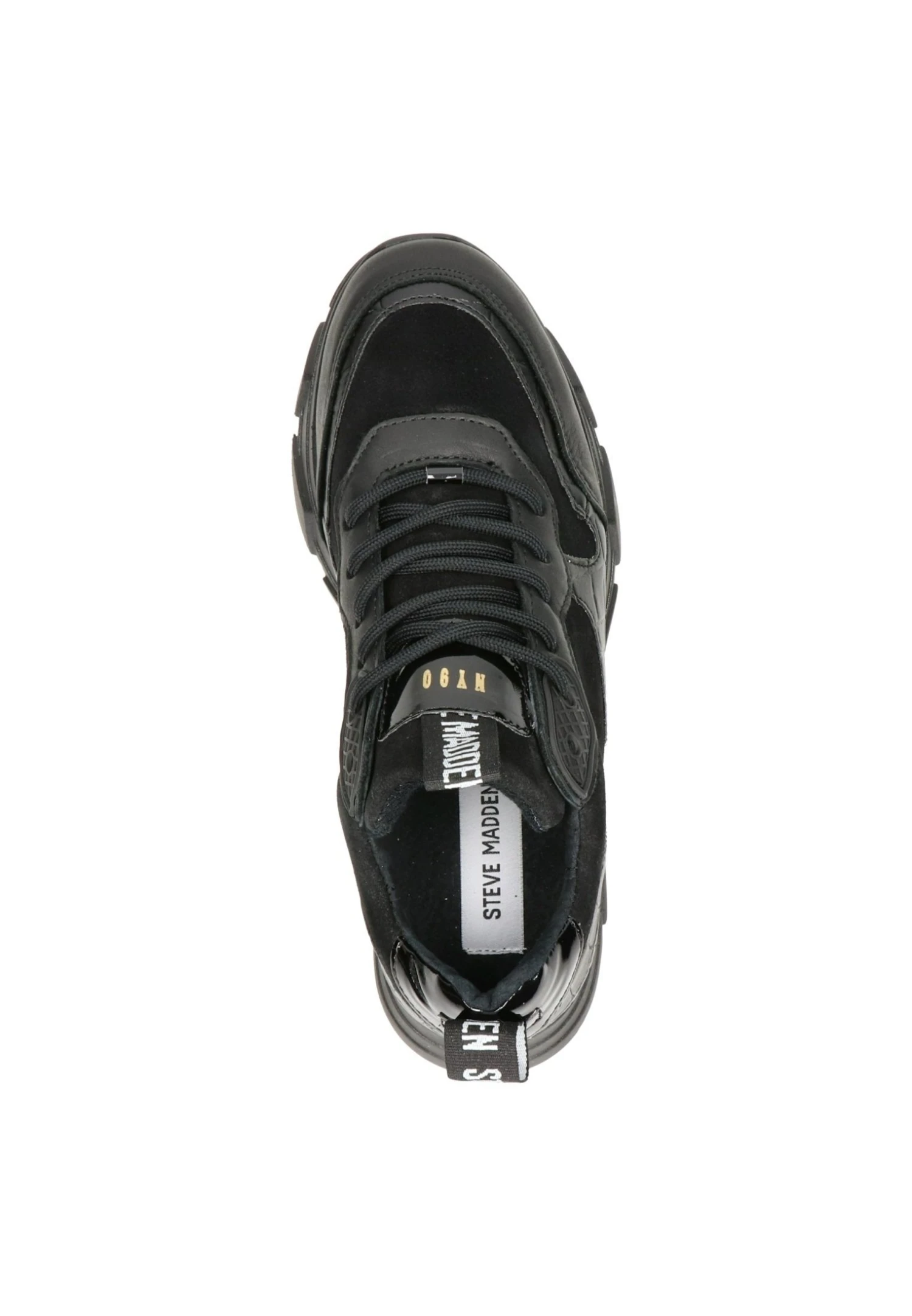 Steve Madden Pitty Dames Dad- Sneakers Laag - Zwart - Afbeelding 4