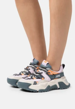 Steve Madden Kingdom - Sneakers Laag - Greige/Orange