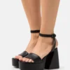Steve Madden Paysin - Sandalen Met Plateauzool - Black