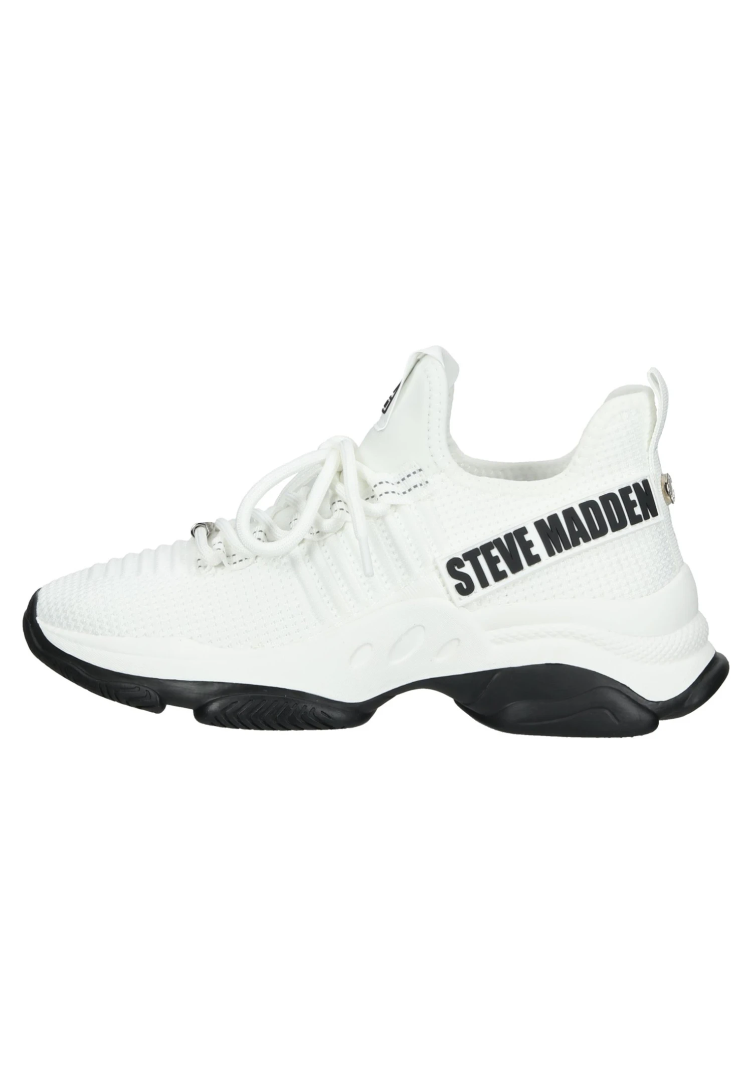 Steve Madden Sneakers Laag - White Black