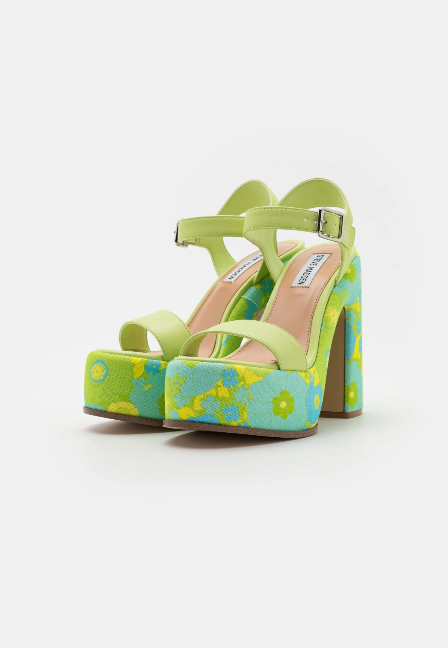 Steve Madden Sixties - Sandalen Met Hoge Hak - Light Blu Floral - Afbeelding 3