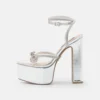 Steve Madden Bellisima - Sandalen Met Hoge Hak - Silver