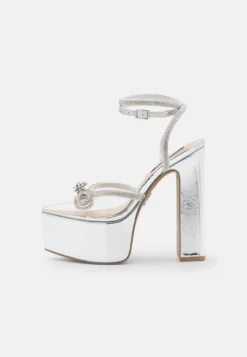 Steve Madden Bellisima - Sandalen Met Hoge Hak - Silver