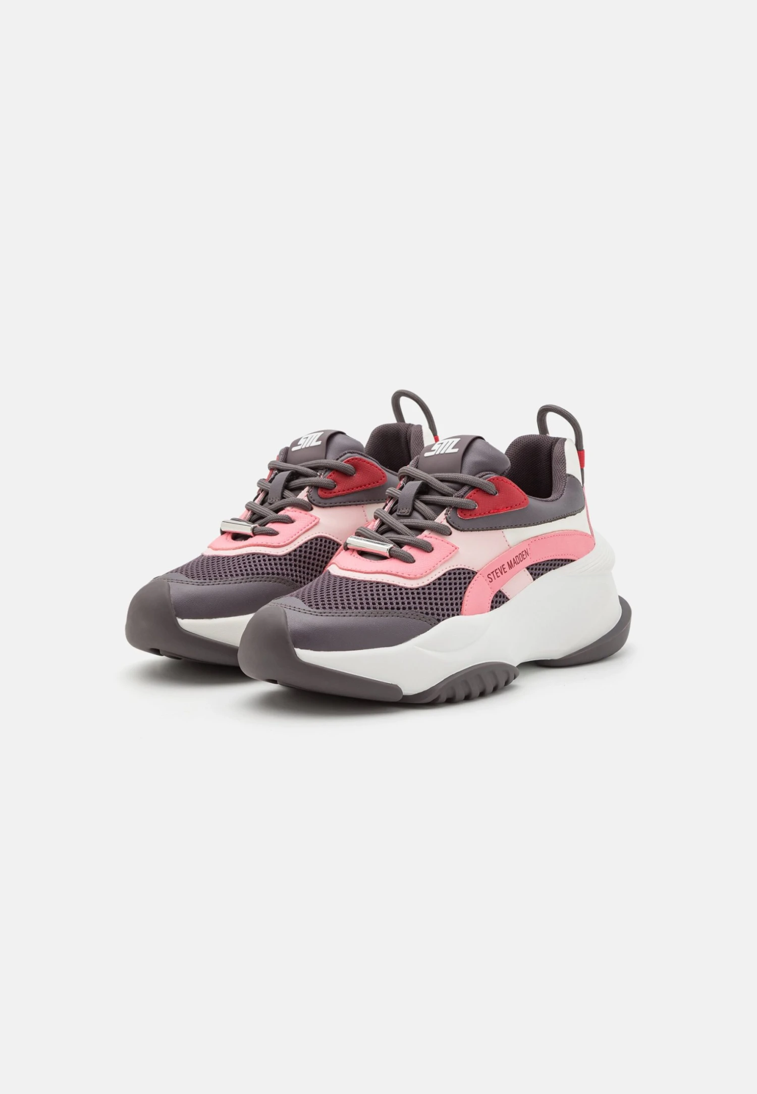 Steve Madden Belissimo - Sneakers Laag - Black/Fuchsia - Afbeelding 3