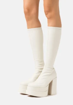 Steve Madden Cypress - Plateaulaarzen - Off White