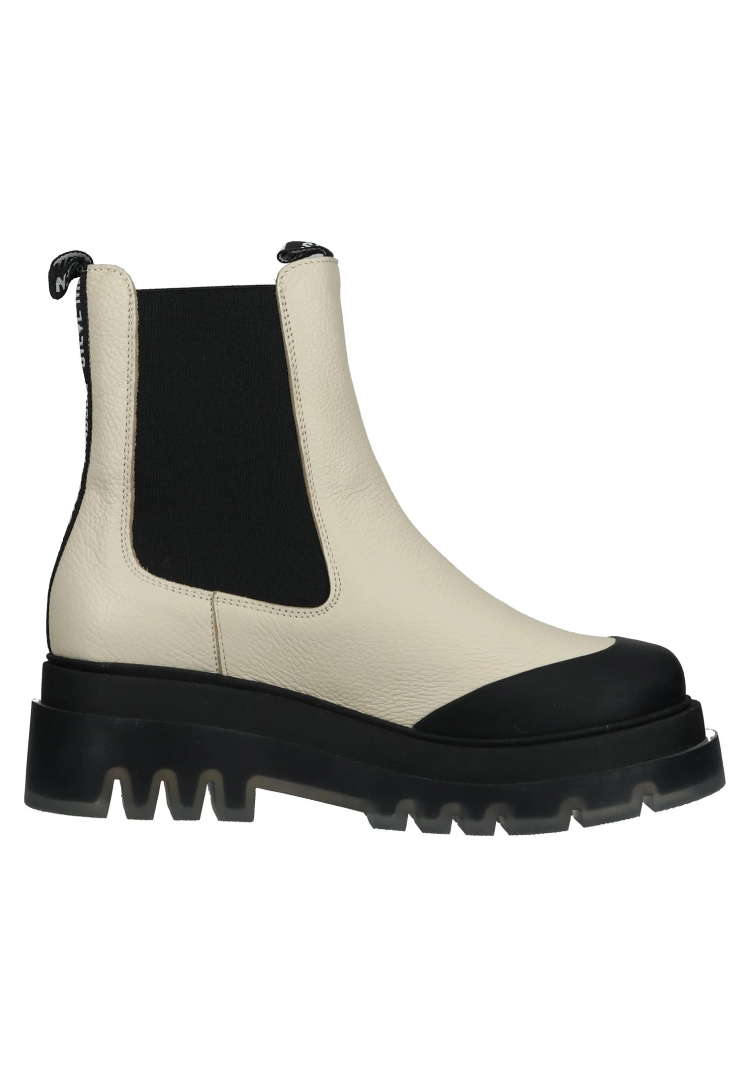 Steve Madden Myrtha - Enkellaarsjes Met Plateauzool - Bone/Black - Afbeelding 6