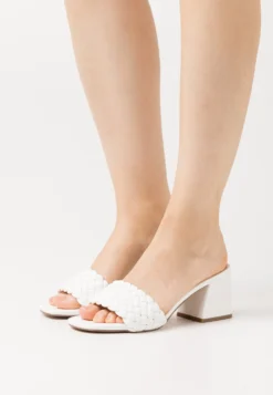Steve Madden Aspyn - Muiltjes Met Hak - White