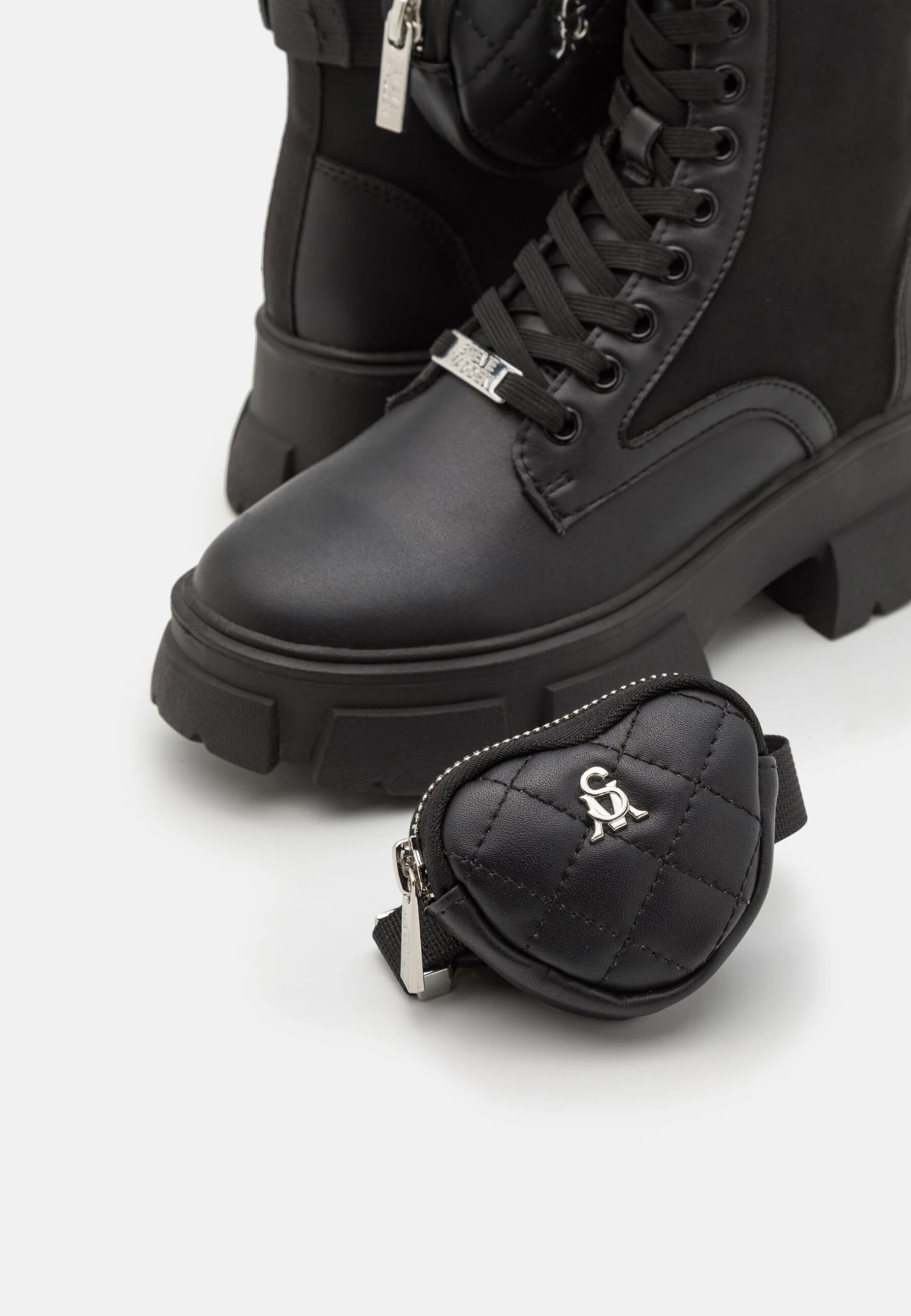 Steve Madden Tanker - Enkellaarsjes Met Plateauzool - Black - Afbeelding 6