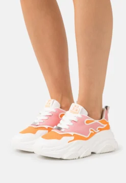 Steve Madden Primer - Sneakers Laag - White/Orange