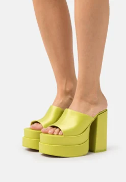 Steve Madden Cagey - Muiltjes Met Hak - Lime