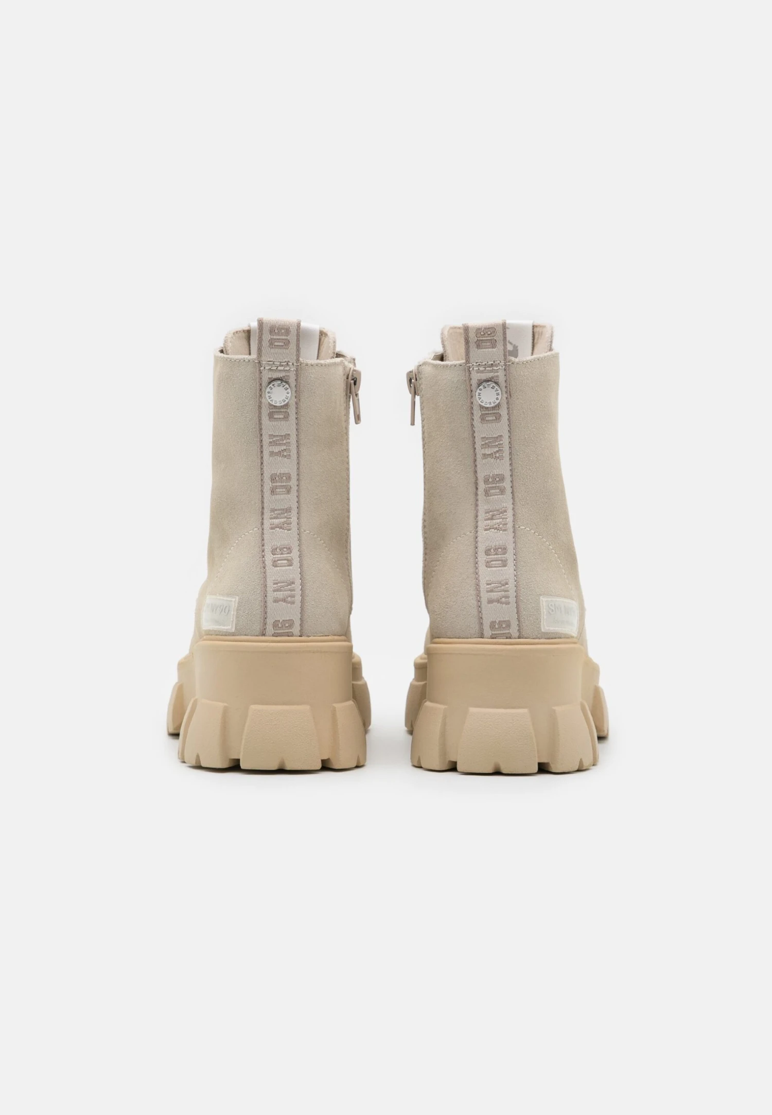Steve Madden Tanker - Enkellaarsjes Met Plateauzool - Beige - Afbeelding 6