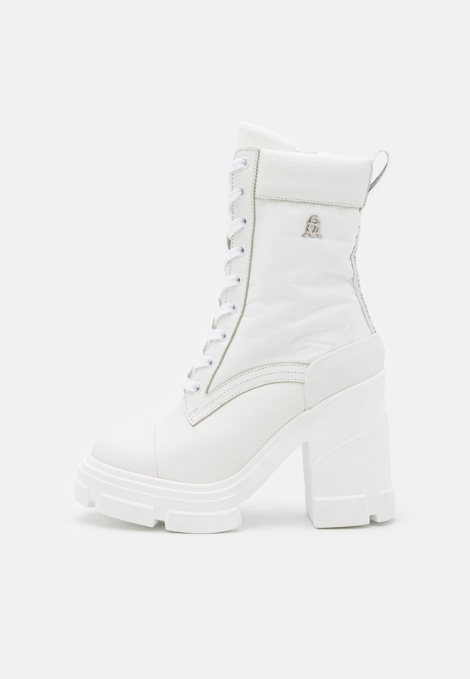 Steve Madden Beverly - Enkellaarsjes Met Hoge Hak - White - Afbeelding 2