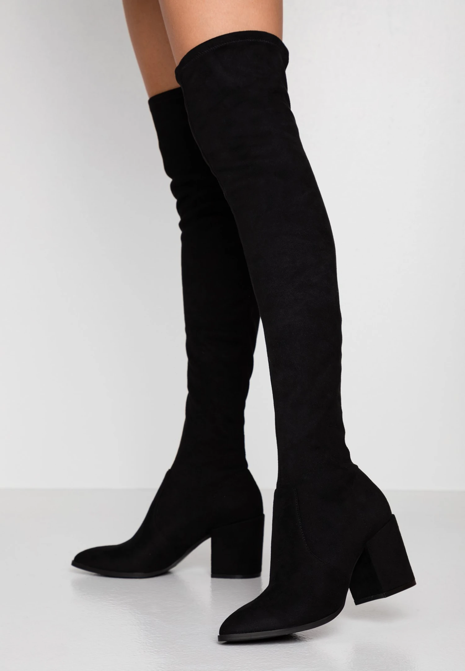 Steve Madden Janey - Overknee Laarzen - Black