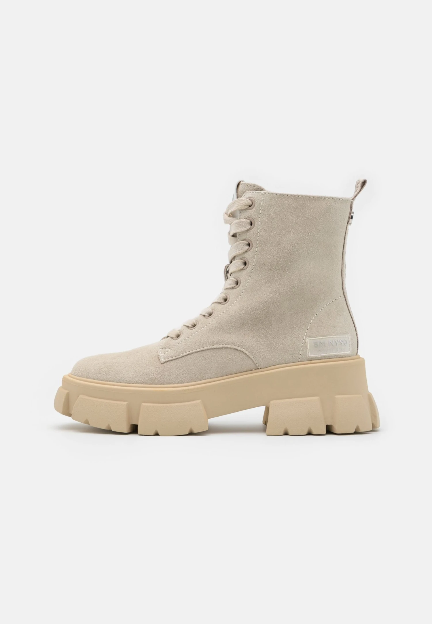 Steve Madden Tanker - Enkellaarsjes Met Plateauzool - Beige - Afbeelding 3
