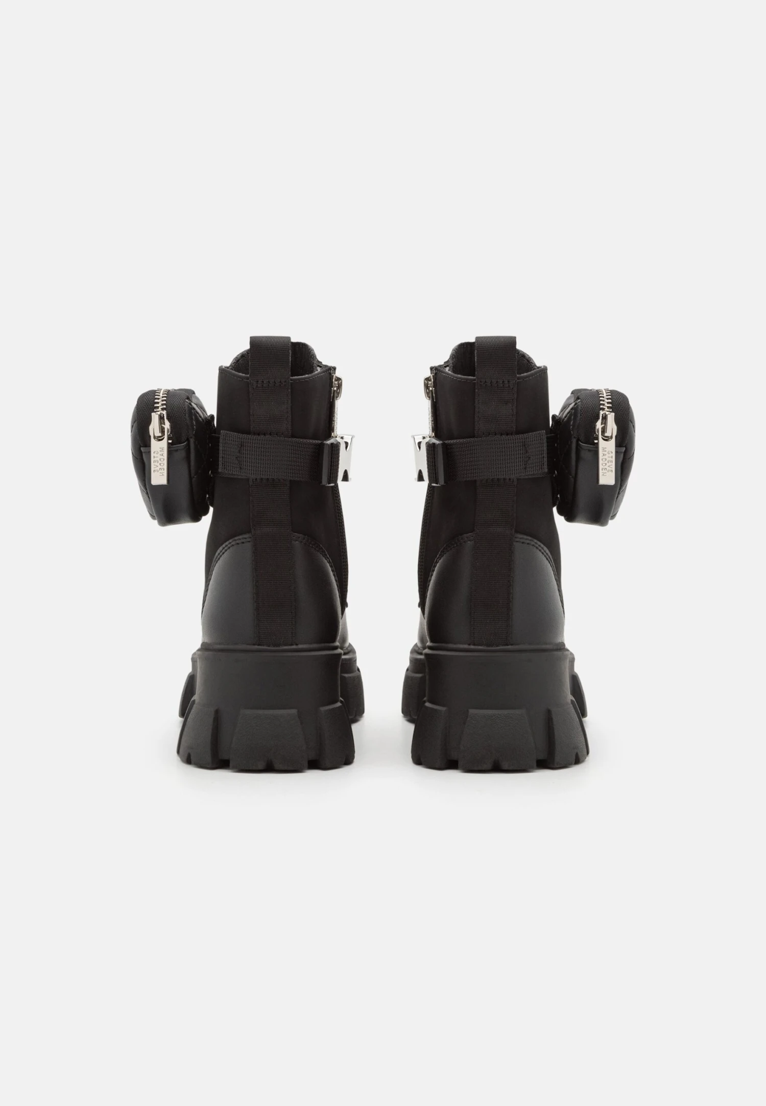 Steve Madden Tanker - Enkellaarsjes Met Plateauzool - Black - Afbeelding 4